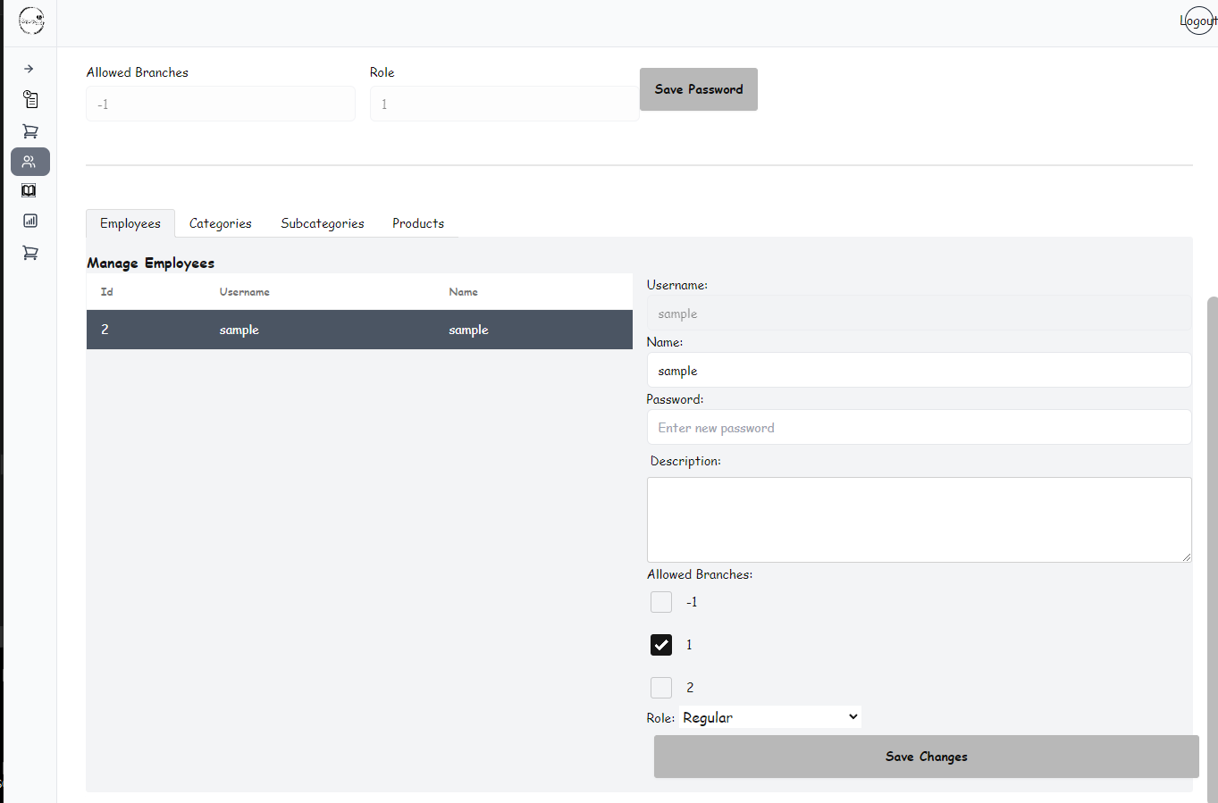 Employee account management